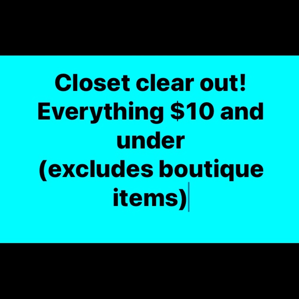 Closet clearance